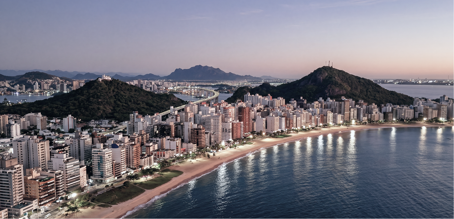 Vista aérea da Praia da Costa